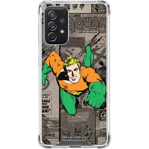 DC Comics Aquaman Classics Art Galaxy A72 5G Clear Case